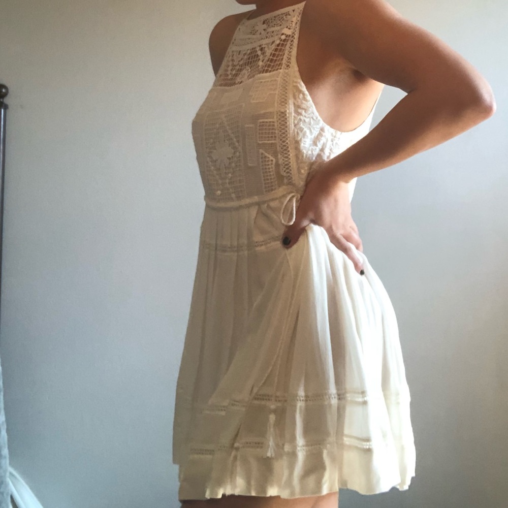 White shirt dress